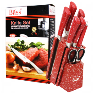Ensemble Couteaux de Cuisine 8 Pièces BASS Rouge - Vente en Ligne s... Ensemble Couteaux de Cuisine 8 Pièces BASS Rouge - Vente en Ligne s...