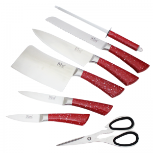 Ensemble Couteaux de Cuisine 8 Pièces BASS Rouge - Vente en Ligne s... Ensemble Couteaux de Cuisine 8 Pièces BASS Rouge - Vente en Ligne s...