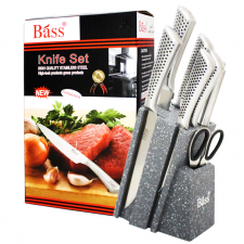 Ensemble Couteaux de Cuisine 8 Pièces BASS Silver