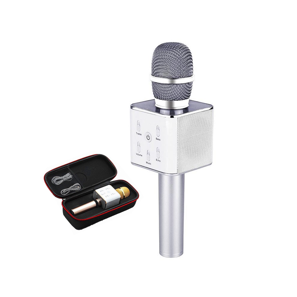 Microphone Karaoké Bluetooth Sans Fil Avec Haut-Parleur