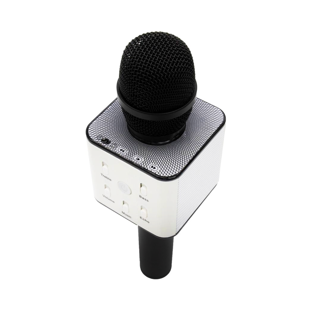 Microphone Karaoké Bluetooth sans fil avec haut-parleur Noir Q7 - V