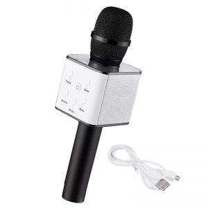 Microphone Karaoké Bluetooth sans fil avec haut-parleur Q8 Noir - V... Microphone Karaoké Bluetooth sans fil avec haut-parleur Q8 Noir - V...