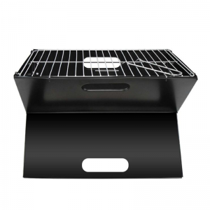 Barbecue Portable Pliable Noir en Inox à charbon ou bois - Swisscoo...