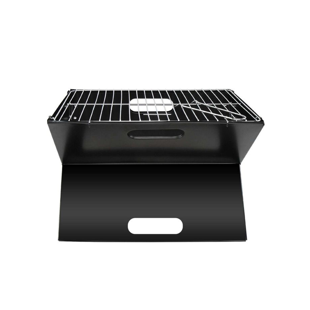 Barbecue pliable en métal noir 44.5x30.5x35cm