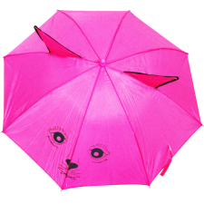 Parapluie Enfant à Oreille avec Sifflet - Rose Fushia