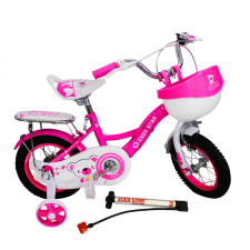 Bicyclette Enfants 12'' - Vélo 2-3Ans EVER STAR BP-180612 Rose Fushia