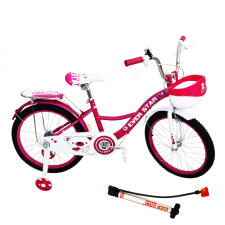 Bicyclette Enfants 16'' - Vélo 4-6Ans EVER STAR BP-180616 Rose Fushia