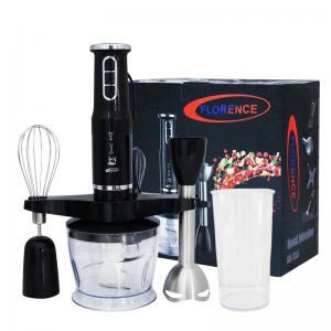 Mixeur Plongeant 4en1 600W HK-335 - FLORENCE - Noir
