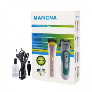 Tondeuse Cheveux et Barbe Sans Fil Rechargeable MANOVA NHC-8010 Ble...