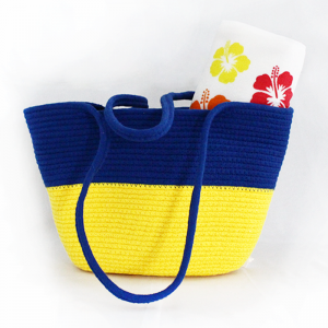 Pack Plage : Couffin Bleu + Serviette Blanc PPL-HW - Vente en Ligne...