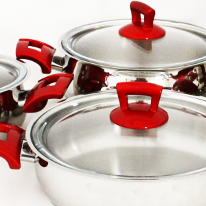 Ensemble De Batteries De Cuisine Inox 18/10 8Pièces HASCEVHER - Ven...