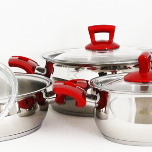 Ensemble De Batteries De Cuisine Inox 18/10 8Pièces HASCEVHER - Ven...