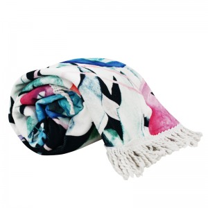 Drap de Plage Blanc Imprimé Flamant Rose - Vente en Ligne sur Last ...