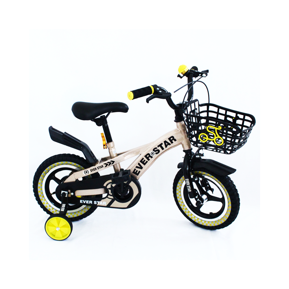 Bicyclette Enfant 12'' - Vélo 2-3Ans EVER STAR BP-180412 Gold