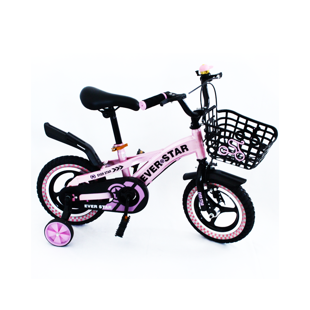 Bicyclette Enfant 12'' - Vélo 2-3Ans EVER STAR BP-180412 Rose