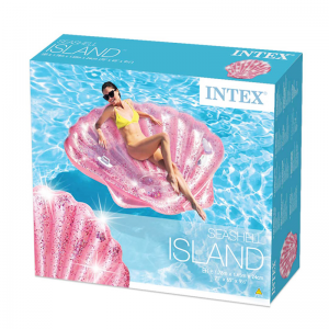 Île Coquillage Gonflable Rose INTEX 57257EU T19-95 - Vente en Ligne...