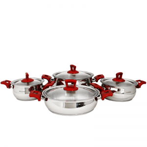 Ensemble De Batteries De Cuisine Inox 18/10 8Pièces HASCEVHER - Ven...