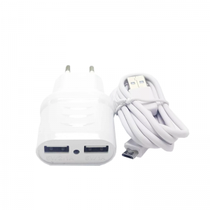 Chargeur Double Sortie 2,4A pour Android et iPhone + Câble Android ...