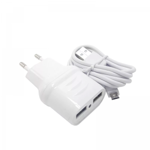 Chargeur Double Sortie 2,4A pour Android et iPhone + Câble Android ...