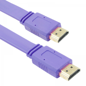 Câble HDMI Mâle Vers HDMI Mâle 3Mètres Plat HDTV Violet - Vente en ...
