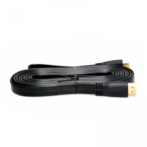 Câble HDMI Mâle Vers HDMI Mâle 3Mètres Plat HDTV Noir - Vente en Li...