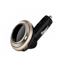 Transmetteur FM Bluetooth Voiture AUX USB SD CARQ9 Gold