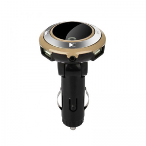 Transmetteur FM Bluetooth Voiture AUX USB SD CARQ9 Gold - Vente en ...