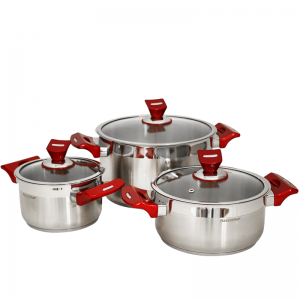 Ensemble de Batteries de Cuisine Inox 18/10 25Pièces HASCEVHER Roug... Ensemble de Batteries de Cuisine Inox 18/10 25Pièces HASCEVHER Roug...