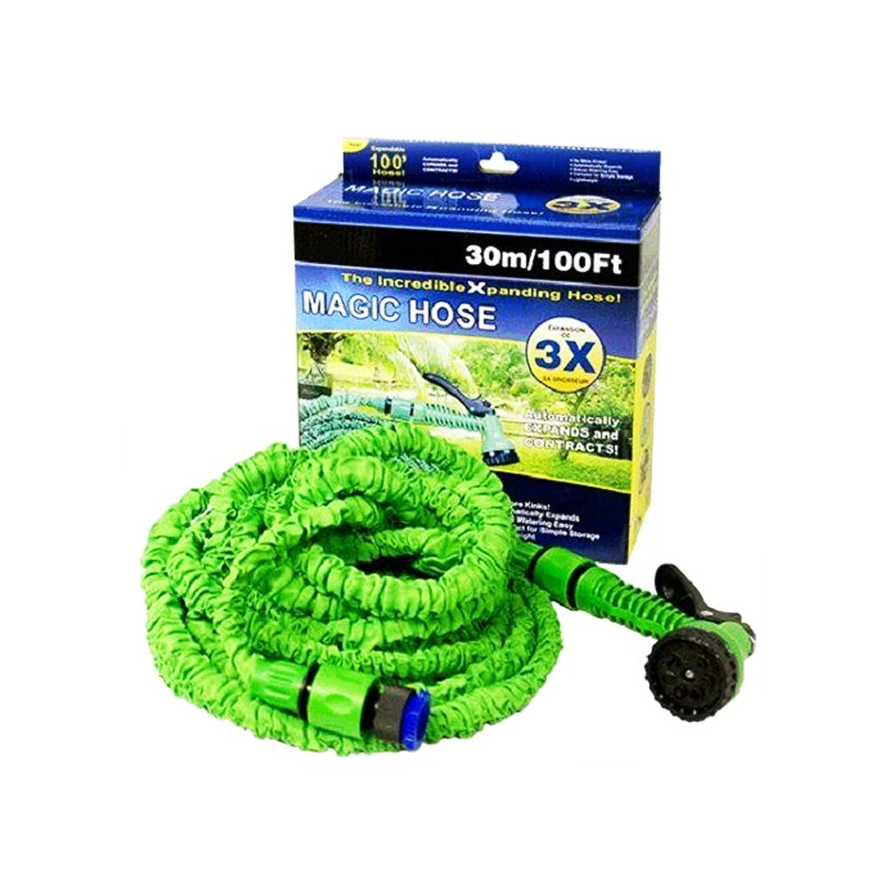 Magic Hose Tuyau D'Arrosage Extensible Jardin - 30M/100Ft - Prix pas cher