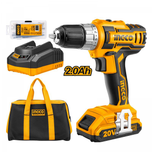 Perceuse Visseuse Sans Fil 20V Double Batteries INGCO CDLI2002 - Ve...