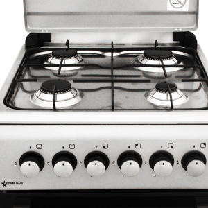 Cuisinière à Gaz 4Feux Inox STARONE LF55GG-40 Gris - Vente en Ligne... Cuisinière à Gaz 4Feux Inox STARONE LF55GG-40 Gris - Vente en Ligne...