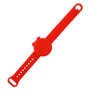 Bracelet Distributeur Rouge de Gel Désinfectant + Bouteille de rech...