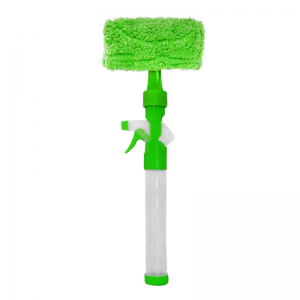 Raclette Nettoyage de Verre avec Spray et Brosse Nettoyante Vert - ...