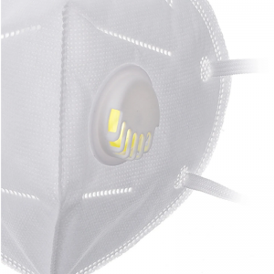 Bavette de Protection Médical FFP2 avec Valve Blanc - Vente en Lign...