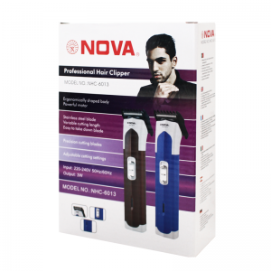 Tondeuse Cheveux et Barbe Sans Fil Rechargeable NOVA NHC-6013 Gris ...