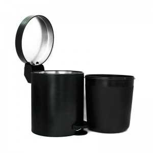 Poubelle Métal 5Litres avec Seau Plastique MELICONI Noir - Vente en... Poubelle Métal 5Litres avec Seau Plastique MELICONI Noir - Vente en...