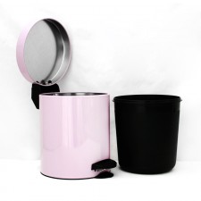 Poubelle Métal 5Litres avec Seau Plastique MELICONI Violet