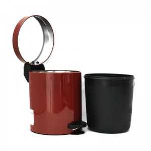 Poubelle Métal 5Litres avec Seau Plastique MELICONI Rouge - Vente e... Poubelle Métal 5Litres avec Seau Plastique MELICONI Rouge - Vente e...