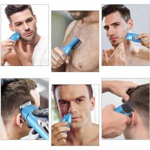 Tondeuse Cheveux Professionnelle 10en1 Sans Fil HTC AT-1206 Bleu - ... Tondeuse Cheveux Professionnelle 10en1 Sans Fil HTC AT-1206 Bleu - ...