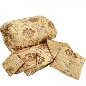 Couvre Lit 2Places Avec 2Taie D’oreiller et 2Coussins Beige - Vente...